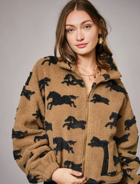 Wild Horses Sherpa – oversized jakke