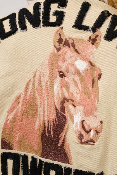Long Live Cowgirls – cropped denimjakke