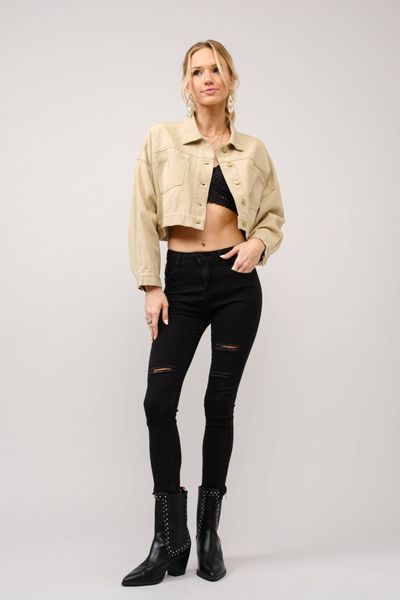 Long Live Cowgirls – cropped denimjakke