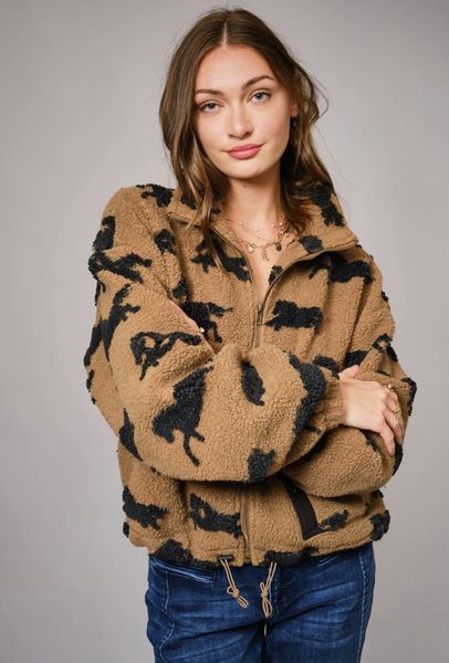 Wild Horses Sherpa – oversized jakke